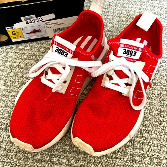 adidas gazelle silver green womens adidas NMD_R1 Shoes - Kids - Core Black / Cloud White / Screaming Orange main image 0